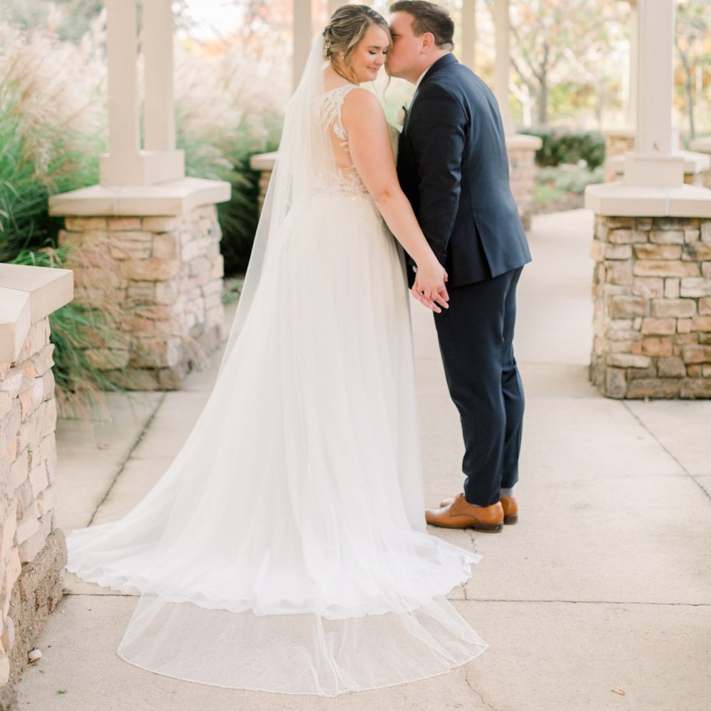 Cathedral length wedding veil